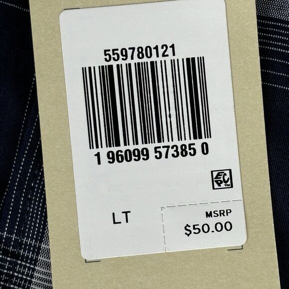 Dockers Shirt Mens LT Signature Comfort Flex‎ Blue Plaid S/S Button Down New $50 - Picture 5 of 13